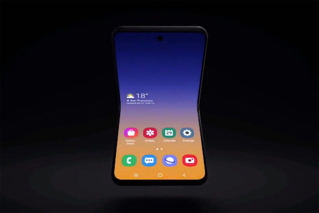 Samsung is working on a clamshell foldable phone
